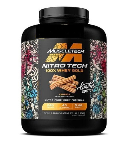 Proteina Nitro Tech Whey Gold Varios Sabores 5.5lb Chocolate