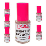 Removedor De Cuticulas Manicuria 14ml 6 Unidades Lefemme 