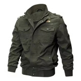 Chaqueta Vaquera Militar Hombre Cremallera, Chaqueta Bomber