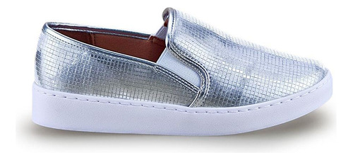 Tênis Vizzano Feminino Slip On Sem Cadarço 1214.200 Prata