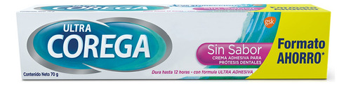 Crema Adhesiva Ultra Corega Sin Sabor Ultra Adhesiva - 70 Gr