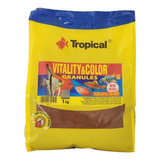 Alimento Tropical Vitality Y Color Granulado 1kg Para Peces 