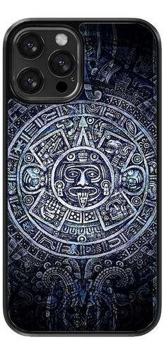 Funda Para Celular Calendario Maya Azteca Prehispánico Azul