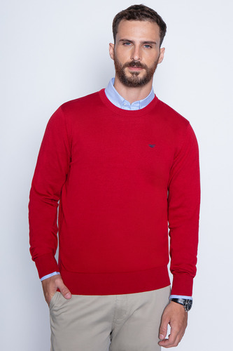 Sweater Round Neck Paris Rojo Fw2024 Ferouch