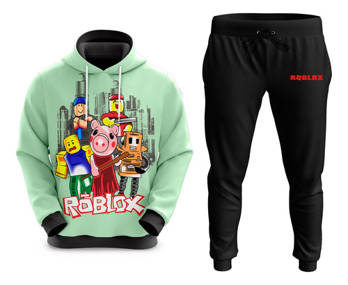 Conjunto De Moletom Sublimado Infantil Jogo Roblox Top Novo