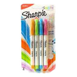  Marcador Resaltador Sharpie Resaltador Sharpie Note X 4