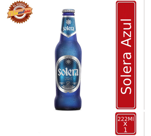 Cerveza Solera Azul Venezolana - mL a $45