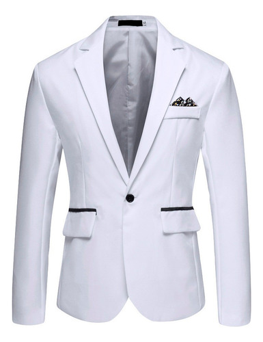 Abrigo Elegante Tipo Blazer Liso Para Hombre, De J, Para Fie