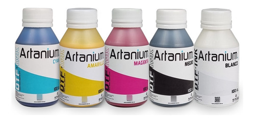 Dtf Tintas Artanium Combo Profesional Dtf 5x100 Cc.