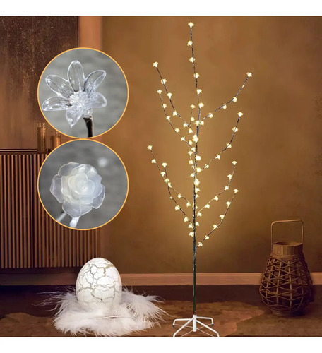 Árbol Artificial Luz Led 1.50m Árbol Tipo Abedul