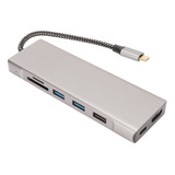 Hub Usb C, Interfaz M.2, Carcasa Ssd, 8 En 1, 100 W, 5 Gbps