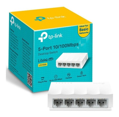 Switch Tp-link 5 Portas Fast Ls1005 Smb 10/100 Mbps Original