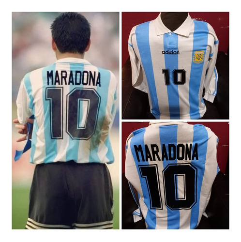 Camiseta Maradona, Argentina 1994. Mangas Largas.