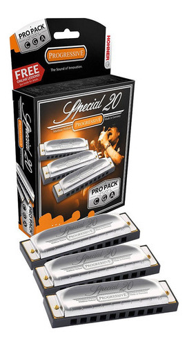 Hohner Set 3 Armónicas Special 20 Do, Sol, La