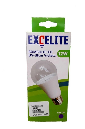 Bombillo Led Luz Ultra Violeta 12w 