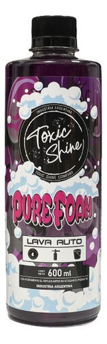 Toxic Shine Shampoo Pure Foam Espuma Densa Ph Neutro 600cc