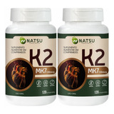 Kit 2x Vitamina K2 Mk7 240 Caps Natsu Full Suplemento Promo