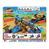 Hot Wheels Monster Trucks Ultimate Smash Pack Con 10 Autos