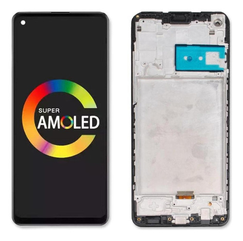 Q Pantalla Táctil Lcd Con Marco Para Samsung Galaxy A21s