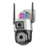Câmera De Segurança Externa Wi-fi C/ Sirene Policial