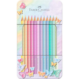 Faber-castell Lápices De Colores Sparkle Pastel Pack De 12 E