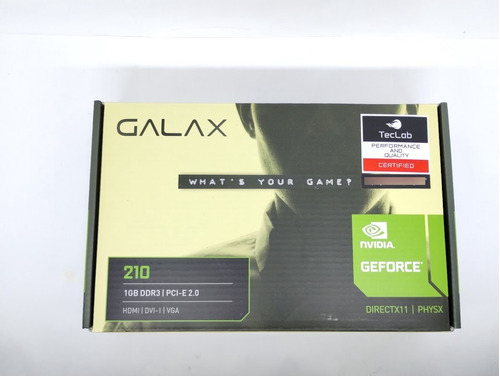Caixa Vazia De Placa De Video Geforce Galax 210