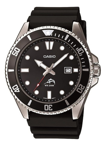 Reloj Analógico Casio Mdv106-1av 200 M Duro Para Hombre, Neg