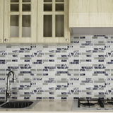 Azulejos De Pared Autoadhesivos En Y, Clever Tiles, Con Purp