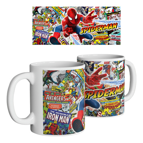 Mug Taza Spiderman Marvel Comics | Pocillo Superhéroes #3