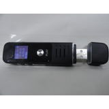 Gravador De Voz Digital Usb Mp3 Pendrive + Micro Sd 16gb