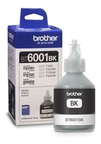 Tinta Brother Bt6001bk Original 2022 Factura 108 Ml Bt6001 