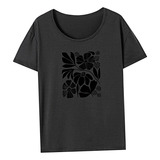 Camiseta Para Mujer Verano Ropa Casual Transpirable Cuello