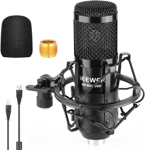 Micrófono Podcast Condensador Para Pc Karaoke Livestreaming