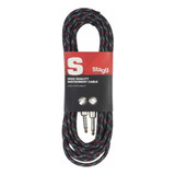 Cable Stagg De Instrumento 3 Metro Conector Jack Sgc3vt-bk