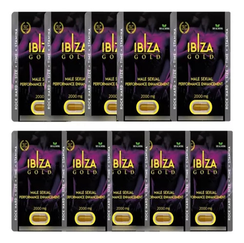Ibiza Gold Vigori-zante 10pz Original, 5 Días De Efecto.