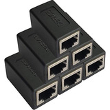 Acoplador Rj45 6 Pack Cat8 Cat7 Cat6 Cat5e Hembra Hembr...