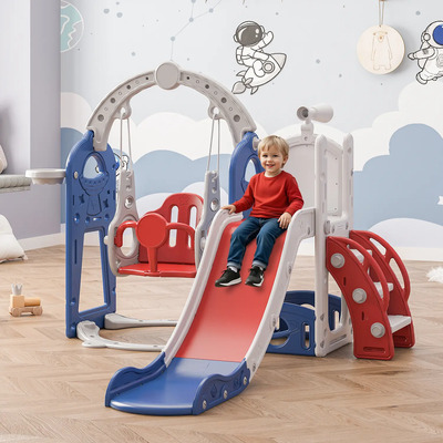 Resbaladilla Centro Infantil Juego Tobogán Columpio Canasta | Envío gratis