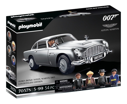 Figura Armable Playmobil James Bond Aston Martin Db5 54 Pzas