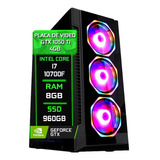 Pc Gamer Fácil Intel I7 10700f 8gb Gtx 1050ti 4gb Ssd 960gb