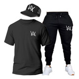  Conjunto Remera + Jogging + Gorra De Alan Walker