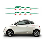 Kit Adesivo Lateral Para Fiat 500 Italia Sport 19863