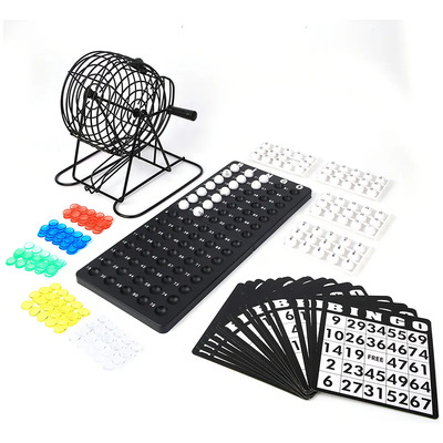 Bingo Juego Mesa Tombola Metal Fichas Cartas Fiesta 246 Pz | MercadoLibre