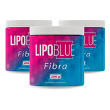 Kit De 3 Fibra Para Bajar De Peso Lipo Blue 50 G Sabor Sin Sabor