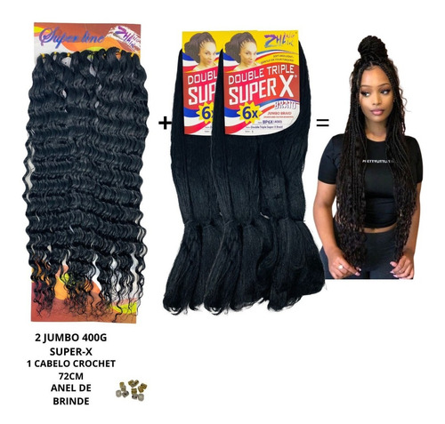 Kit Cabelo Gypsy Braid Trança Cacheado Orgânico Promoção+bri