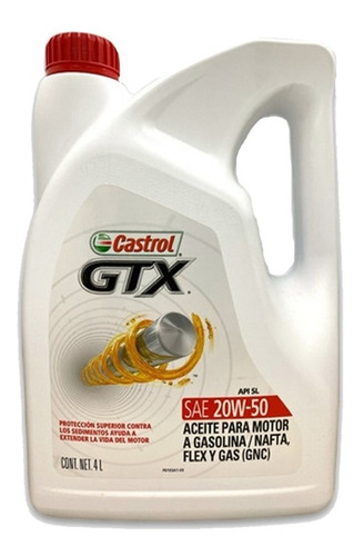 Aceite Castrol Gtx 20w50 4l