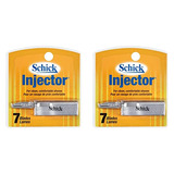 Cuchillas Schick Plus Injector - 7 Ud (paquete De 2)