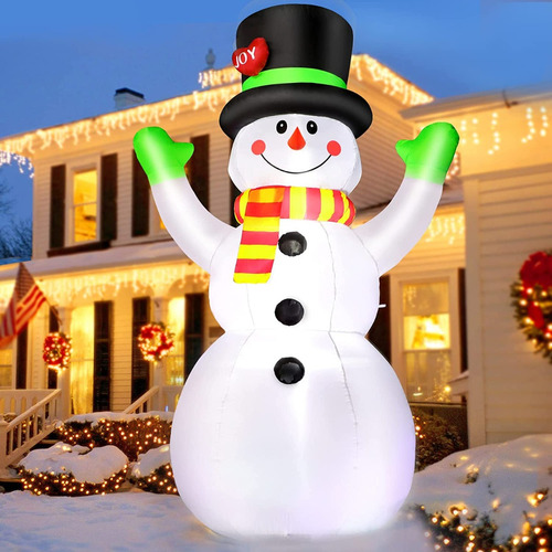 Inflable Navidad Mono Nieve 2.1m Luz Led Exterior-interior