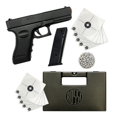 Pistola De Airsoft Full Metal Vigor V20 + Case + Bbs + Alvo