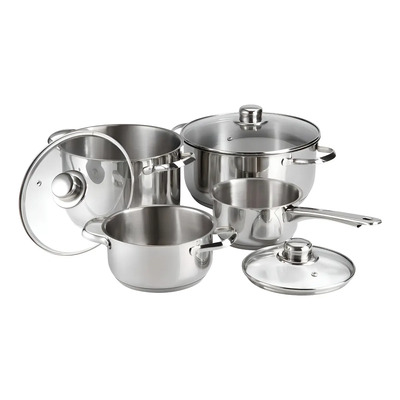 Bateria Cocina Magefesa Acero Inoxidable Ollas Dux 7 Pzas Plateado | Meses sin interés