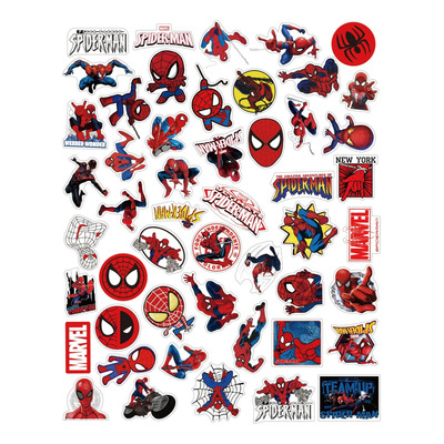 100pcs Calcomanias Spider-man Pegatina Stickers Contra Agua
